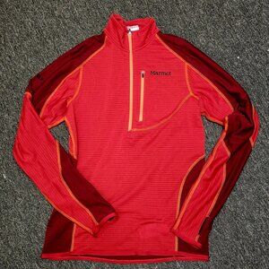 Marmot men's quarter zip grid fleece